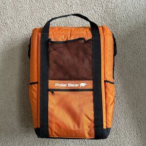 Polar Bear Coolers Original Backpack Soft Cooler  20x16x8" - Orange - Clean